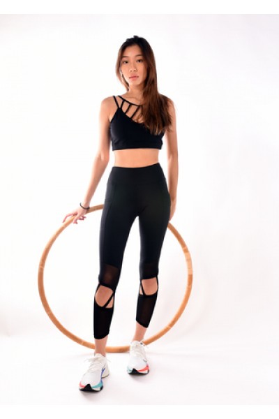 Dainty Stripe Sports Bra (New)