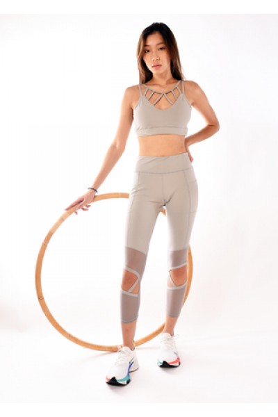 Dainty Stripe Seamless Suit  (New)