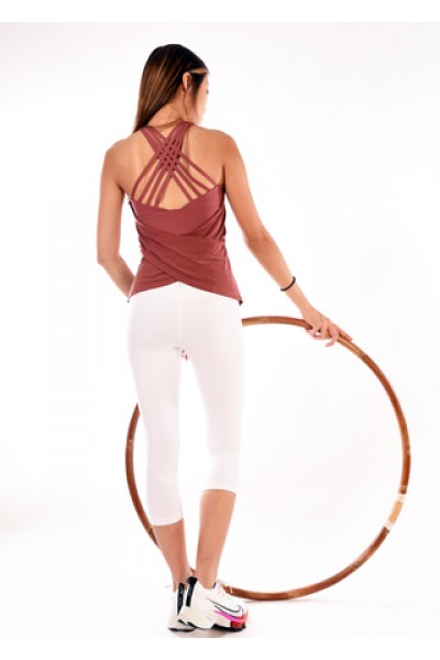 Lattice Fitted Tank With Bra (New)