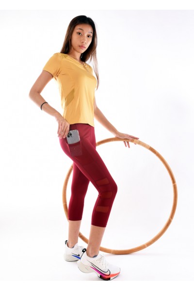 Mesh Pockets High Waist Pants (New)