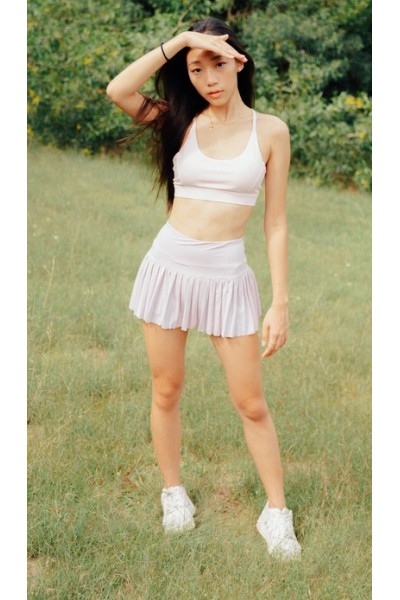 Pleated Mini Skorts