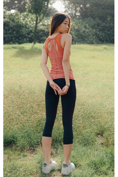 Racerback Tank Top With Bra