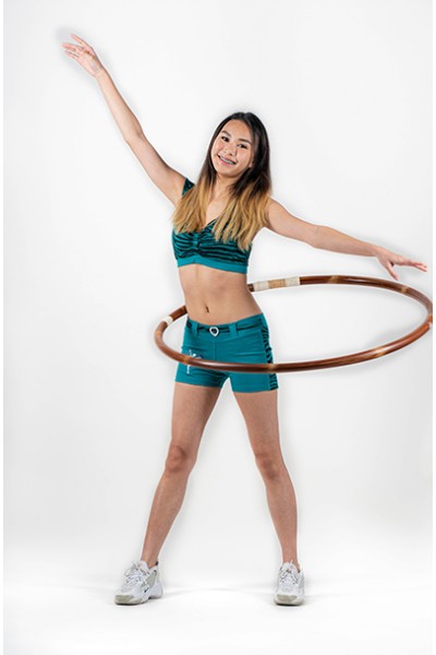 Turquoise Bra with Hot Pants