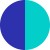 Outer Navy Inner Turquoise